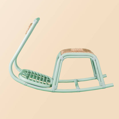 Handcrafted - Vespa Rocker (Mint) - Rattan Wicker