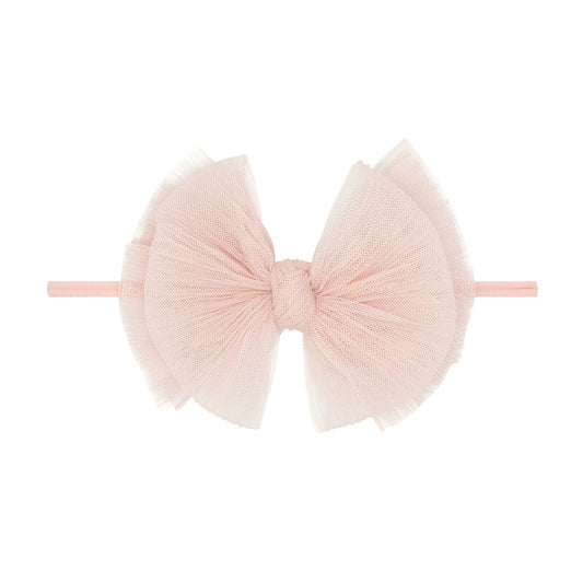 Baby Bling® Tulle FAB® Skinny nylon headband with tulle bow