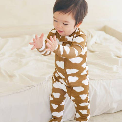 Modal Brown Cloud Baby Footie