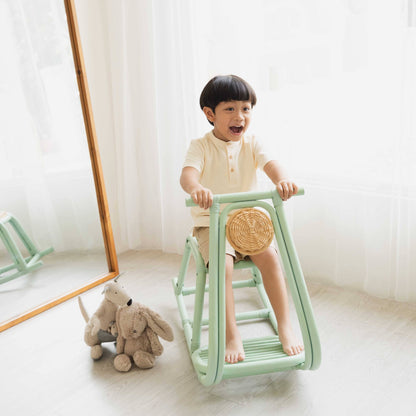 Handcrafted - Vespa Rocker (Mint) - Rattan Wicker