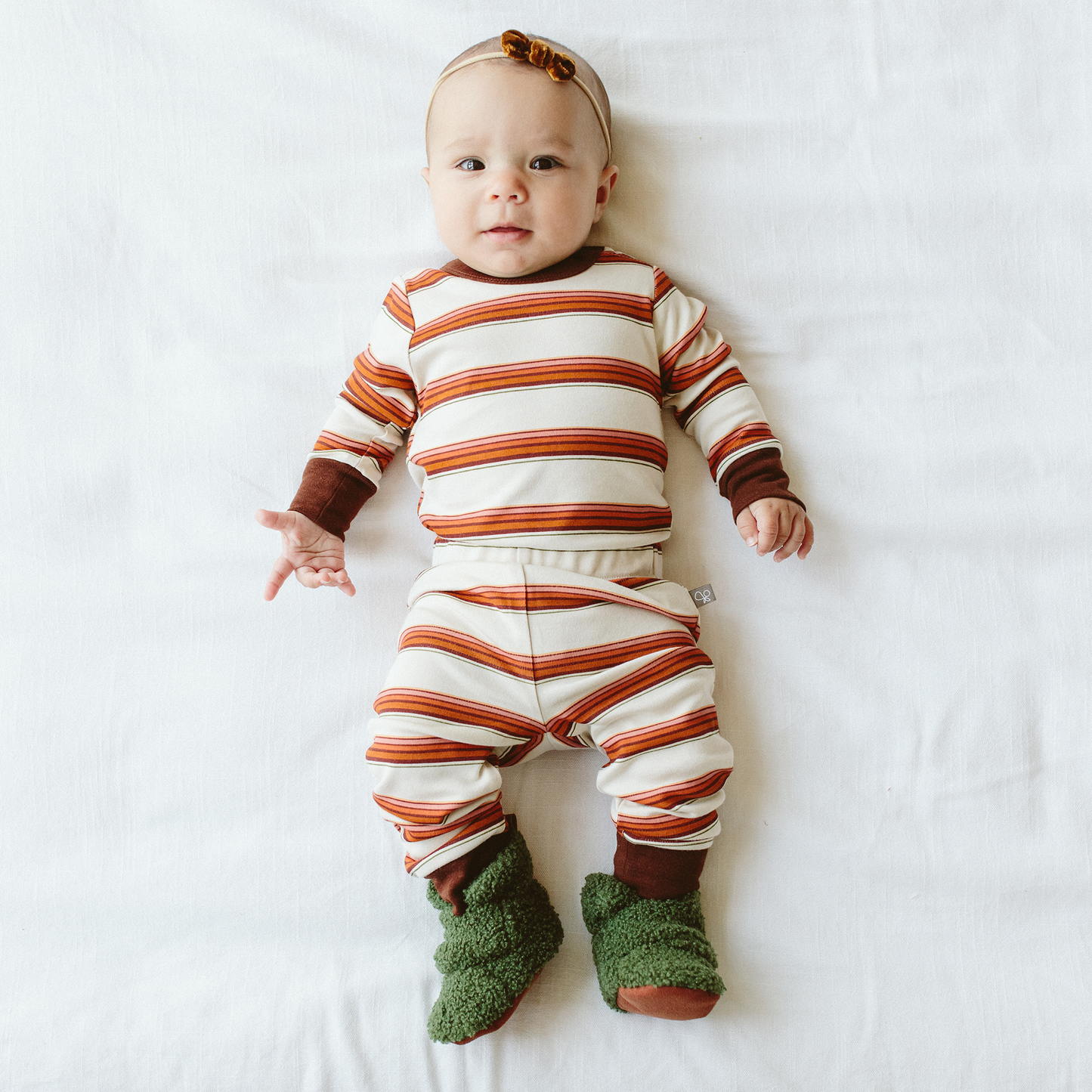 Viscose + Organic Cotton Baby L/S Bodysuit - Trail Mix