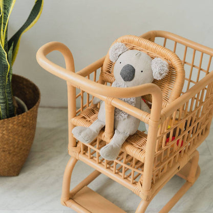 Handcrafted - Kids Shopping Cart - Rattan Wicker