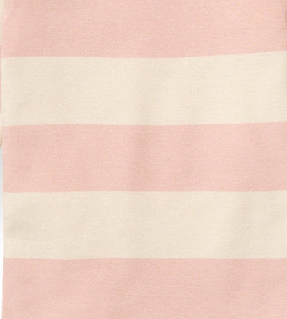 Rugby Stripe Toddler PJ Set - Pink Sand