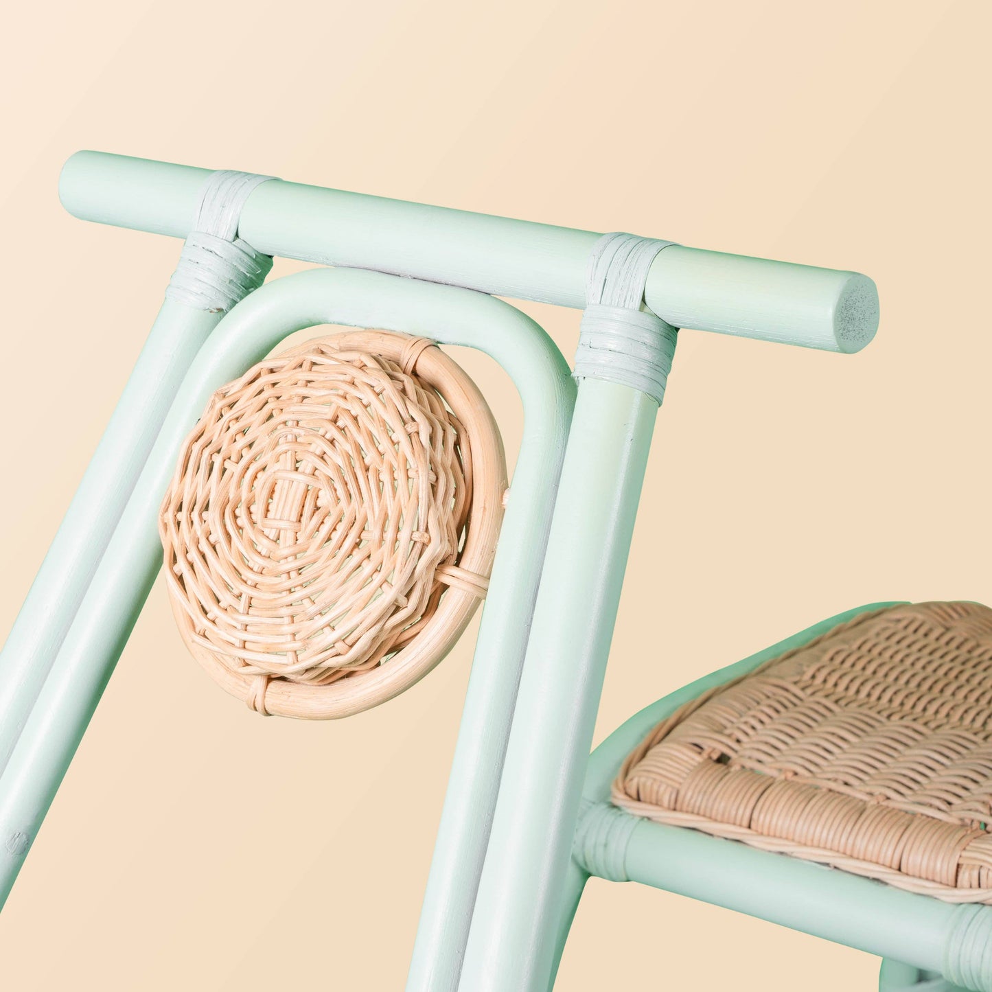 Handcrafted - Vespa Rocker (Mint) - Rattan Wicker