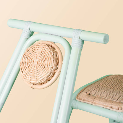 Handcrafted - Vespa Rocker (Mint) - Rattan Wicker