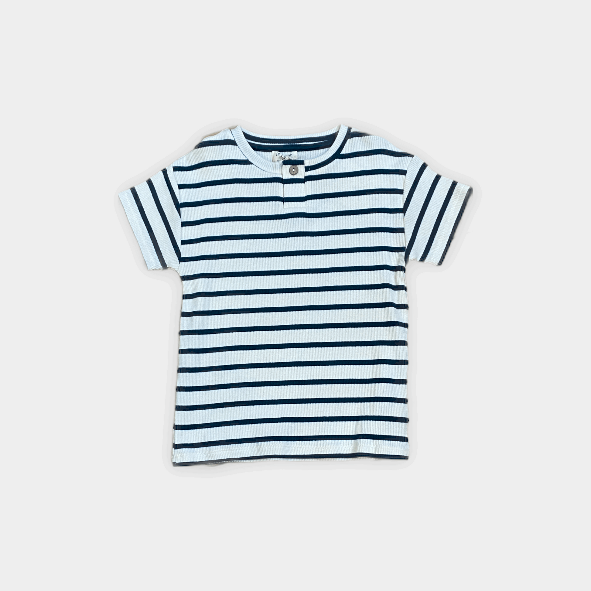 Striped Rib T-Shirt Old Glass