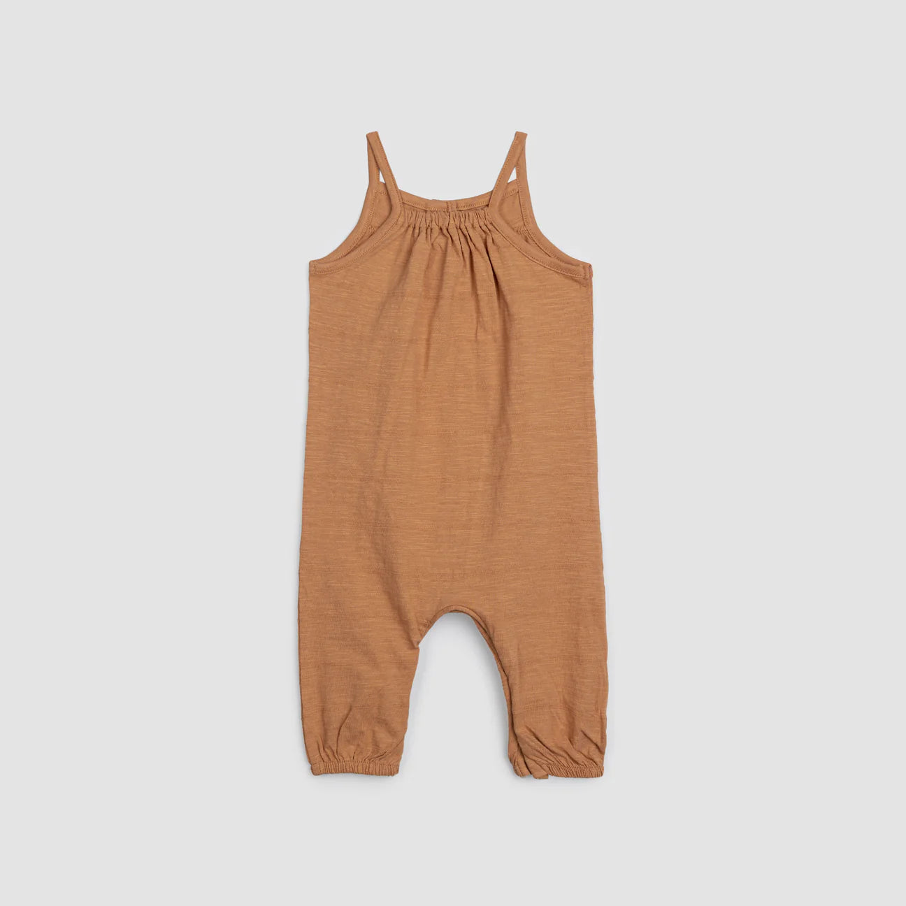 Slub Textured Jersey Baby Girl Jumpsuit