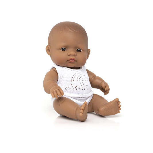 Newborn Baby Doll Hispanic Girl  (8  1/4")( box)
