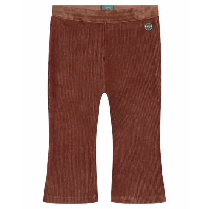 Knit Corduroy Flare Children's Pants - Rust
