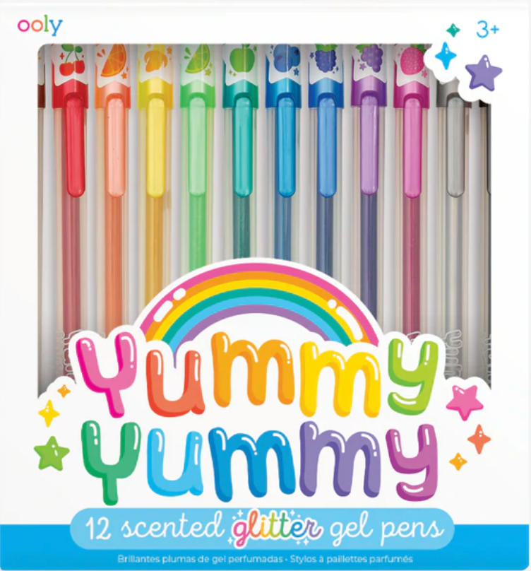 Yummy Yummy 12 Scented glitter gel pens by OOLY