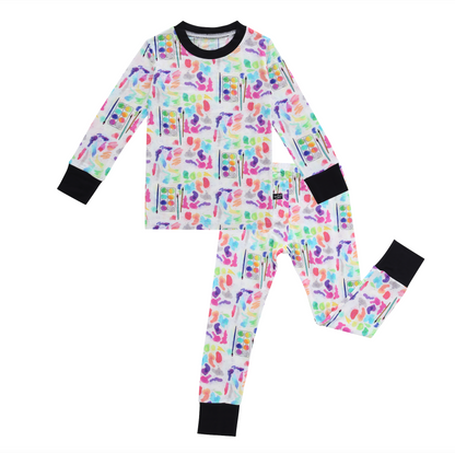 Watercolors Two-Piece Bamboo Pajamas