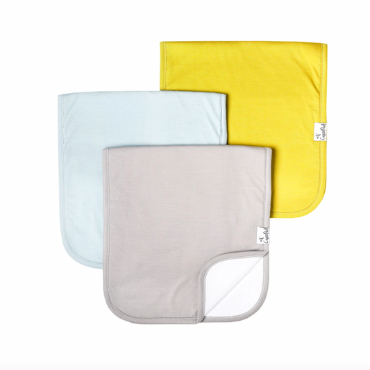 Copper Pearl Burp Cloths - stone