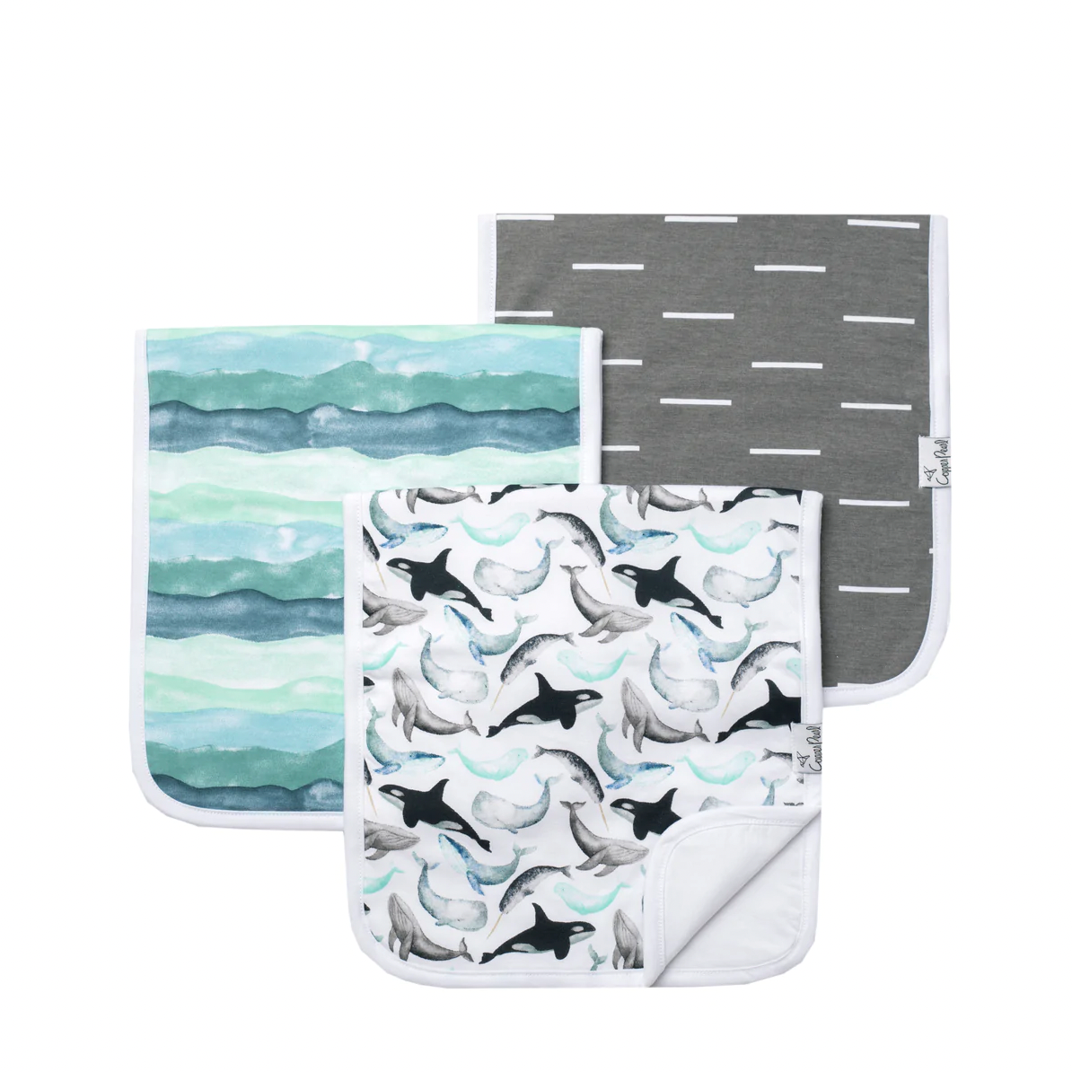 Copper Pearl Burp Cloths - Kai