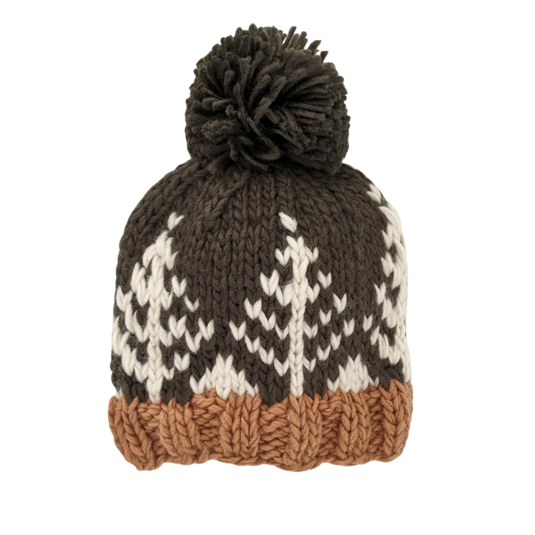 Forest Knit Beanie Hat -Loden