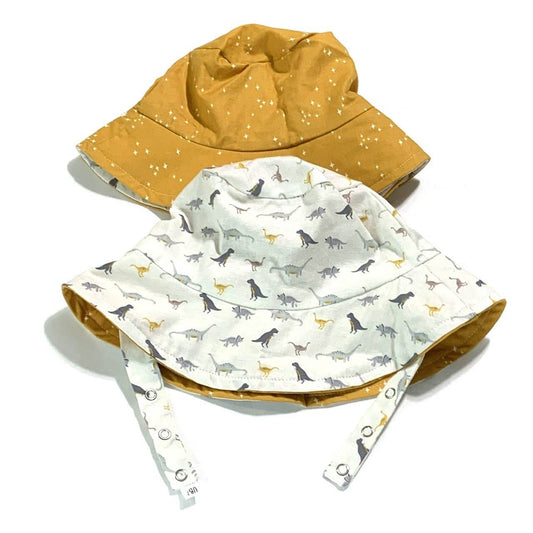 Infant Bucket hat in Sunshine Dinosaurs