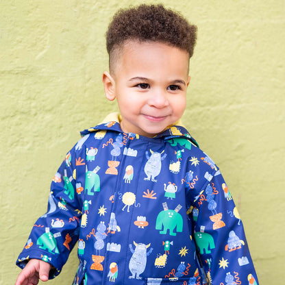 Kooky Monsters Magnetic Children's Raincoat