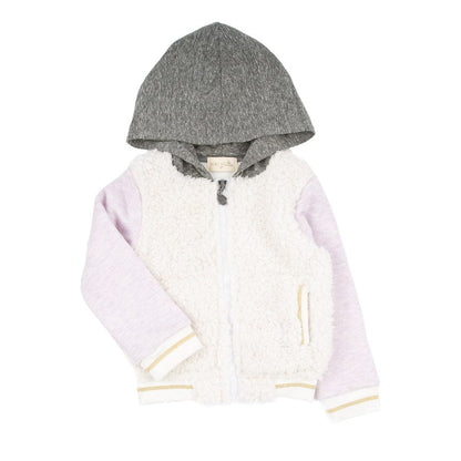 ASH SHERPA Children's BOMBER JACKET LAVENDER SQUAD